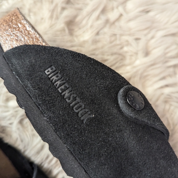 NWOT Birkenstock Boston Soft Footbed Suede Leather in Black - Picture 7 of 12